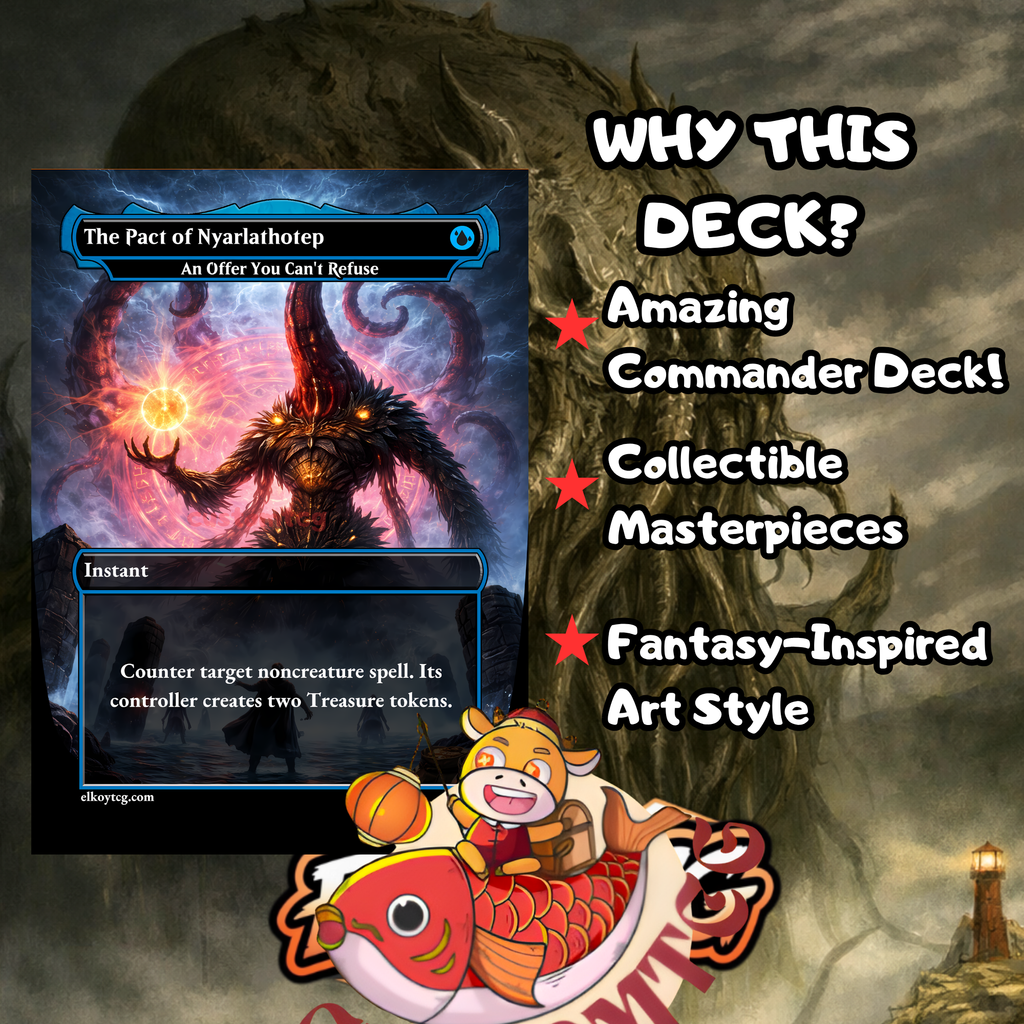 Cthulhu Custom Commander Deck — 100 Cards + Tokens | Lovecraftian Horror | Free Shipping