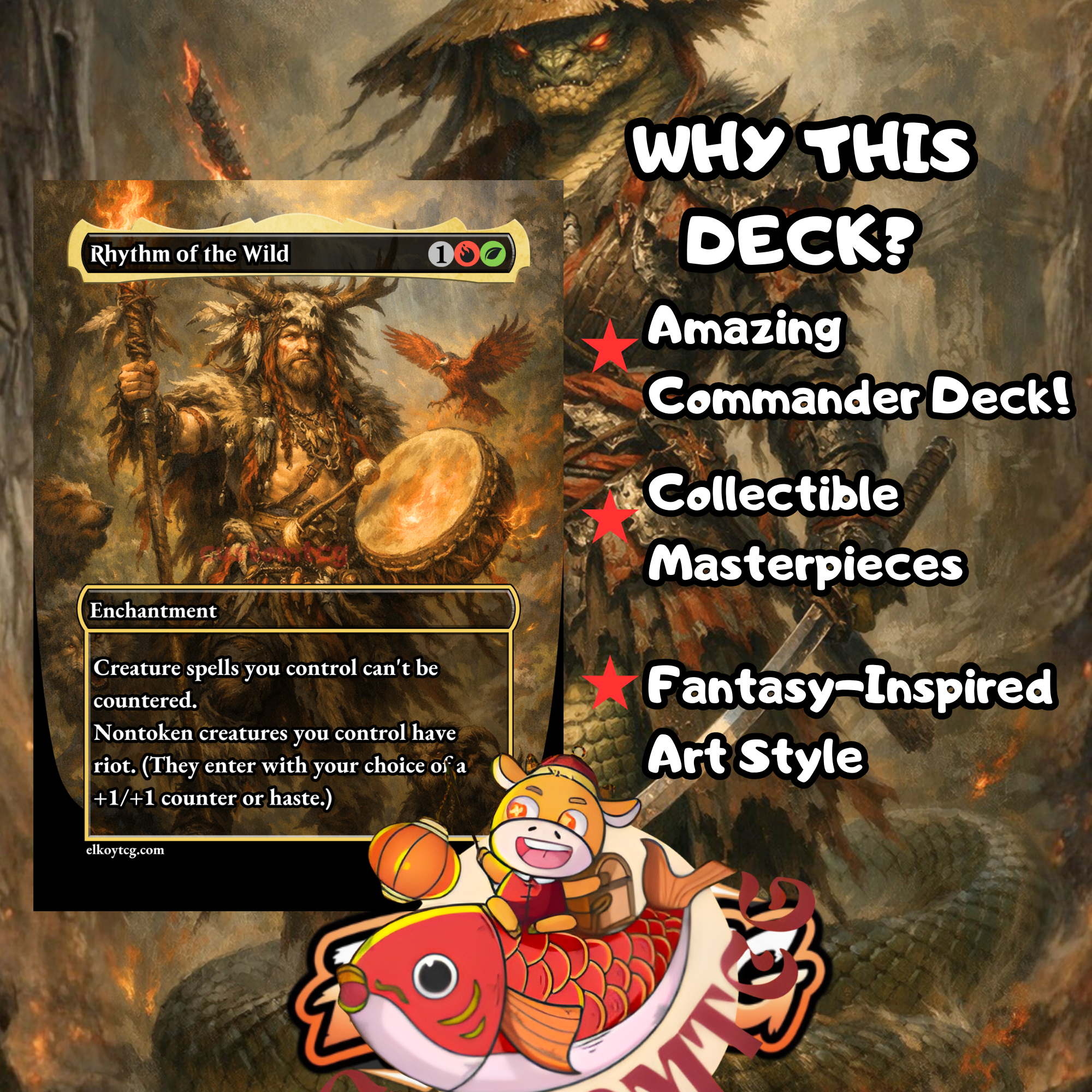 Chishiro the Shattered Blade Custom Commander Deck – 100 Cards + Tokens | +1/+1 Counters & Equipment | Fantasy Art | Unique Card Designs