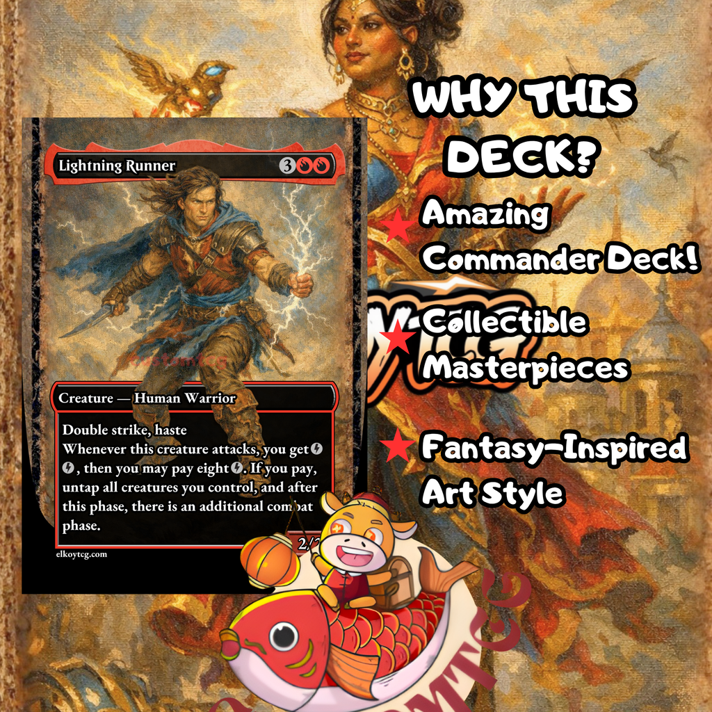 Saheeli, Radiant Creator Custom Commander Deck — Artifact Tokens and Energy | Izzet | Fantasy Art Proxy Deck