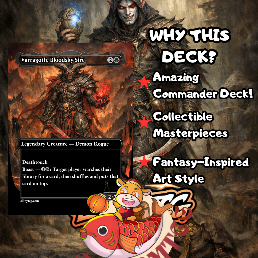 Anowon, the Ruin Thief Commander Deck – 100 Custom Cards + Tokens | Rogue Tribal | Mill & Draw | Fantasy Art | Free Shipping