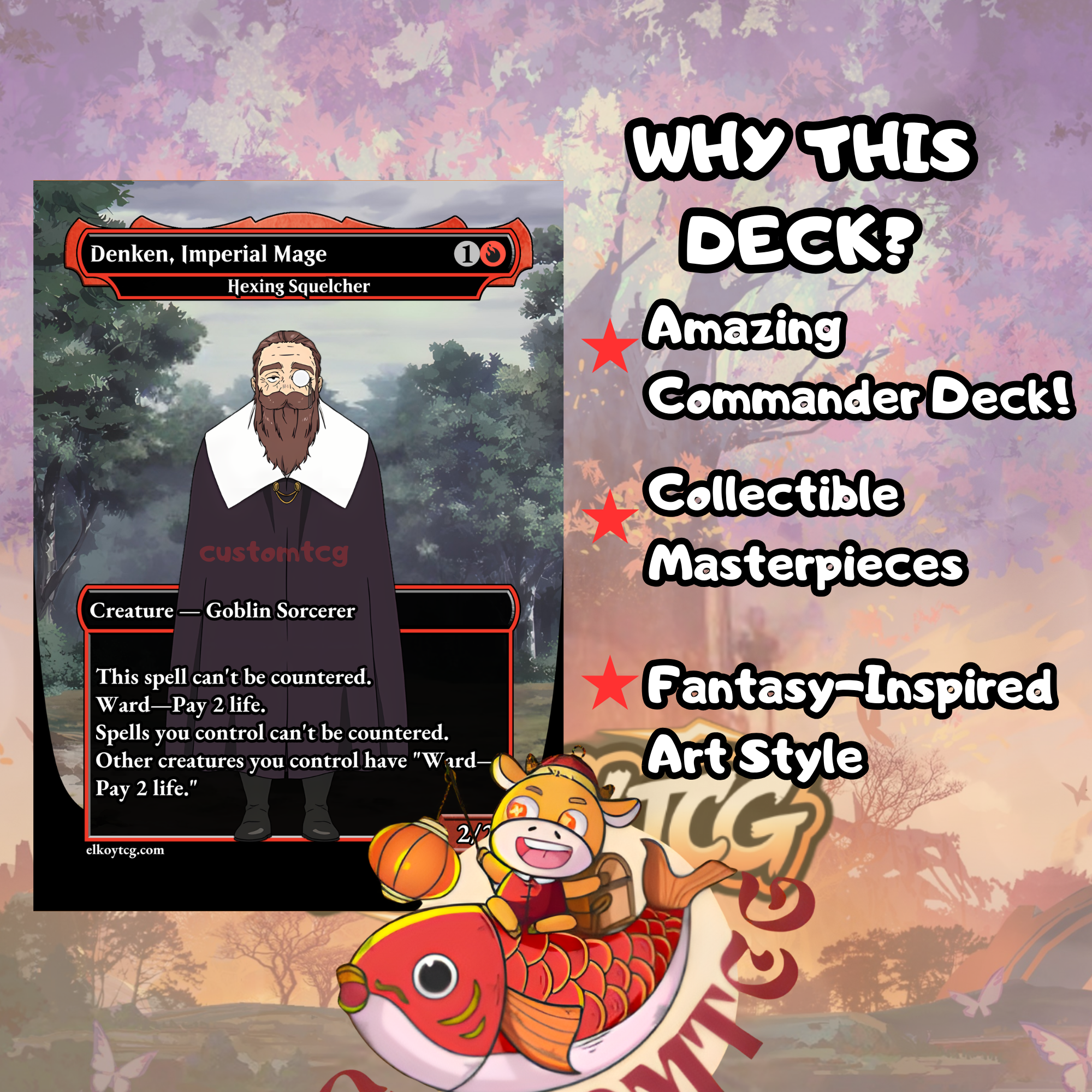 Frieren Custom Commander Deck — 100 Cards + Tokens | Anime-Themed | Free Shipping