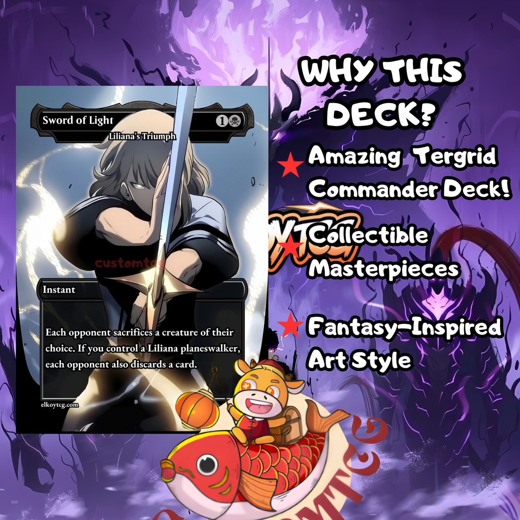 Solo Leveling Custom Commander Deck — Shadow Monarch Edition | Sung Jin-Woo | Anime Proxy Deck