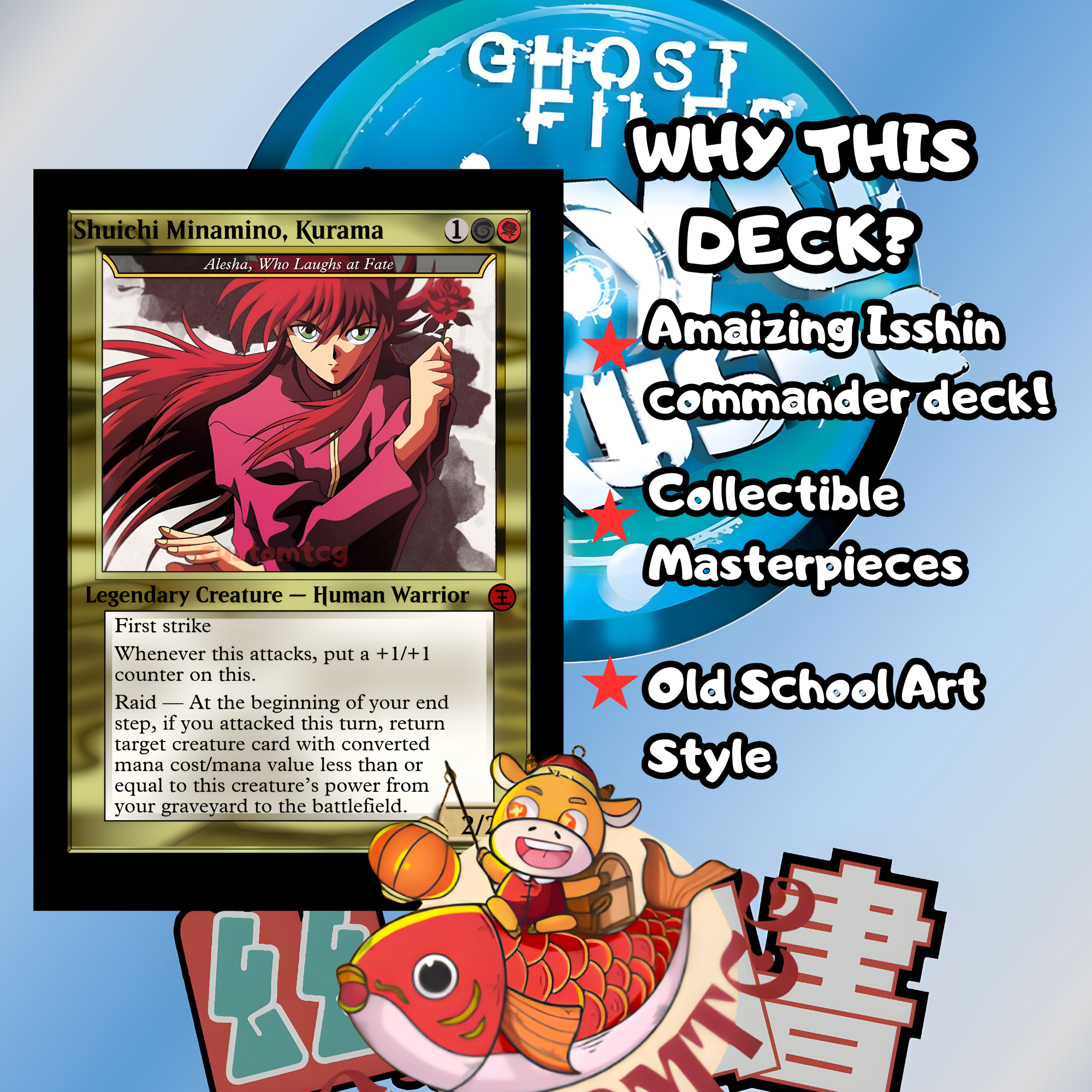 Yu Yu Hakusho Custom Commander Deck — Yusuke Urameshi | Spirit Detective | Anime Proxy Deck