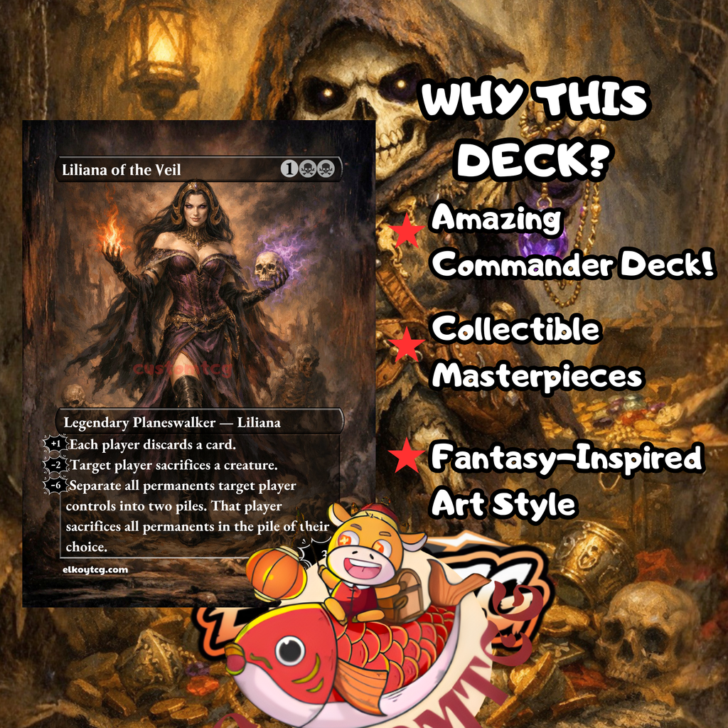 Tinybones Bauble Burglar Custom Commander Deck – 100 Cards + Tokens – Dark Fantasy Trading Card Game