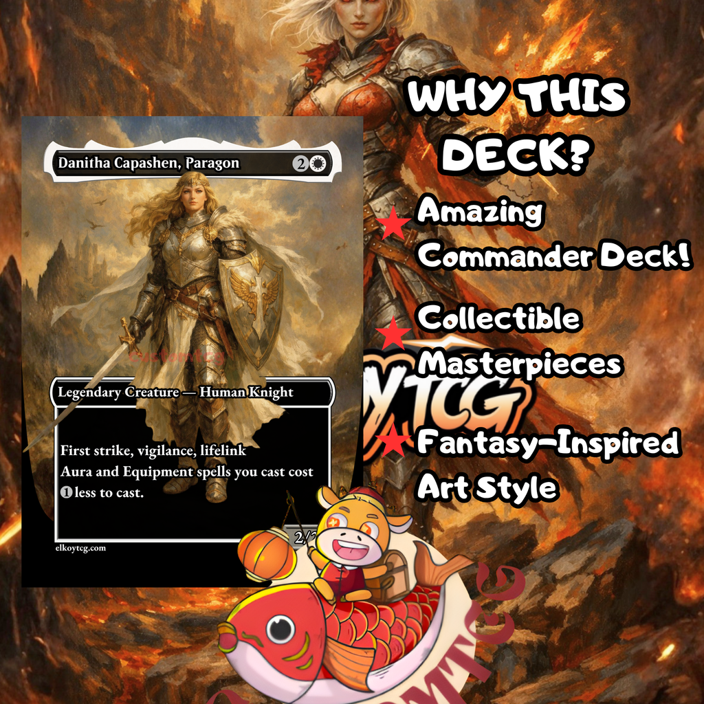Nahiri Forged in Fury Custom Commander Deck – 100 Cards + Tokens | Equipment Voltron | Fantasy Art | Unique Card Designs