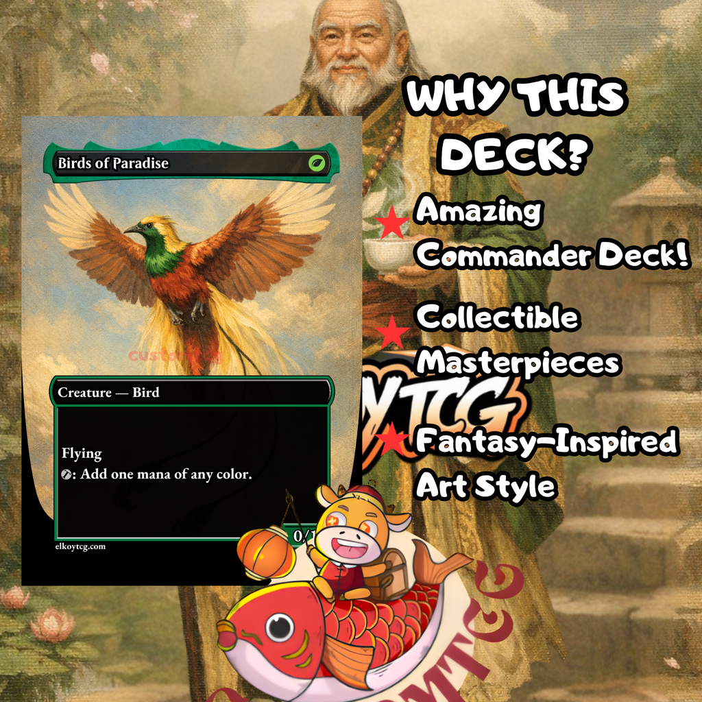 Iroh, Grand Lotus Custom Commander Deck — Spellslinger Storm | Temur | Fantasy Art Proxy Deck