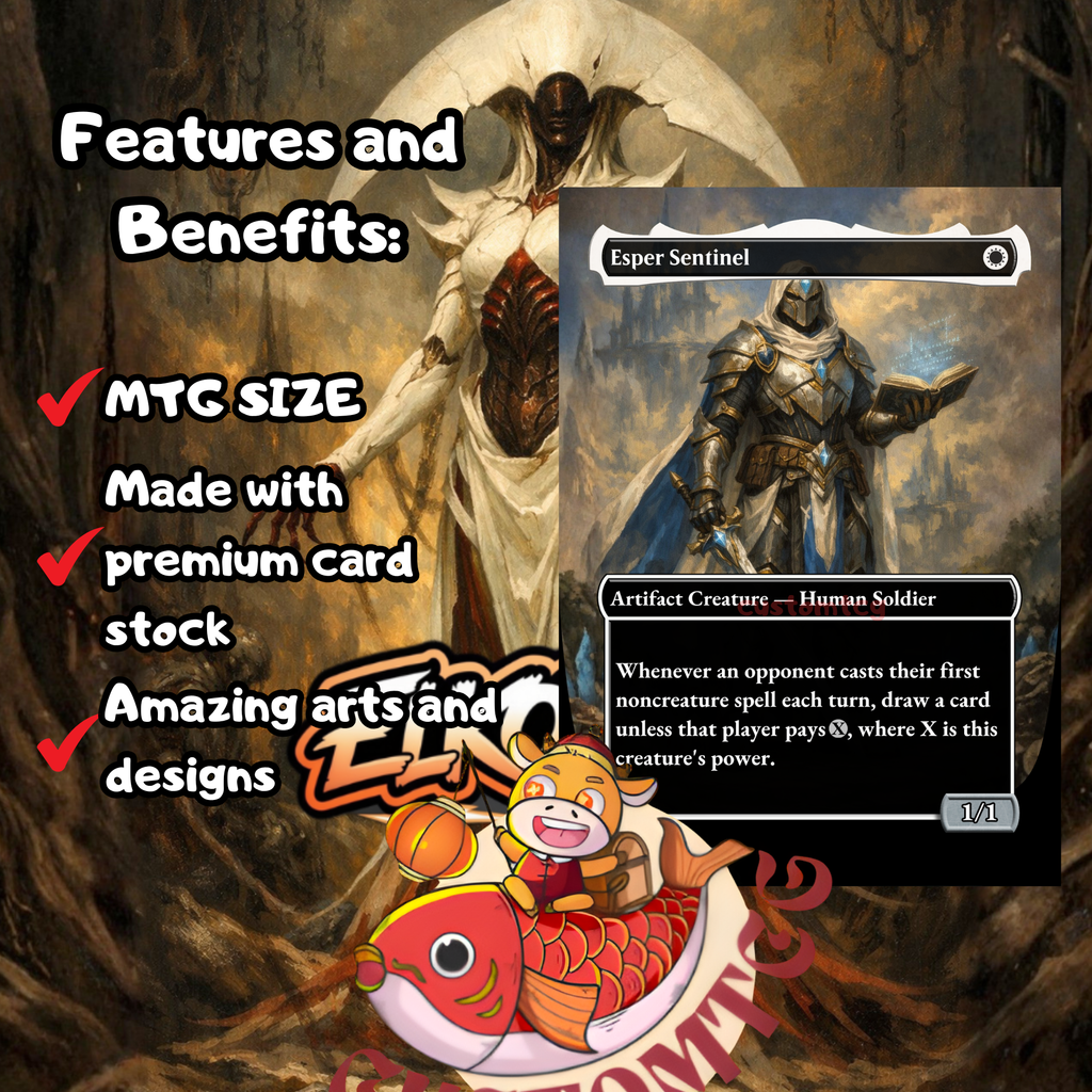 Elesh Norn Mother of Machines Commander Deck | 100 Custom Cards + Tokens | Fantasy Art | ETB Flicker Mono White Deck