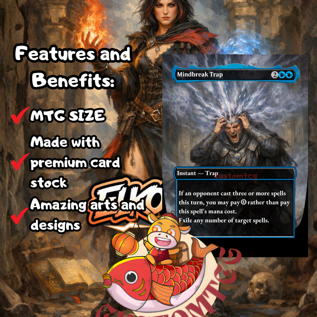 Kess Dissident Mage Commander Deck | 100 Custom Cards + Tokens | Dark Fantasy Art | Grixis Storm Spellslinger