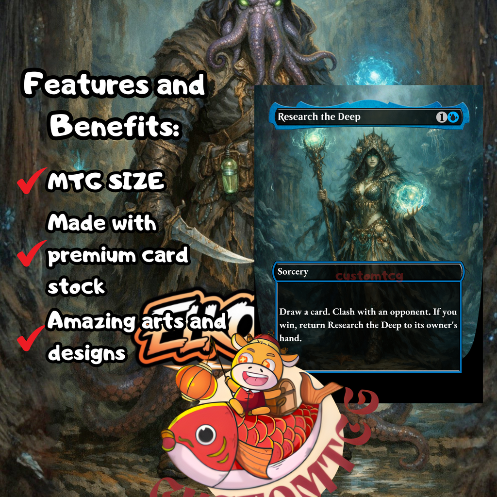 Marvo, Deep Operative Commander Deck – 100 Custom Cards + Tokens | Clash & Copy | Extra Turns | Eldritch Fantasy Art | Free Shipping