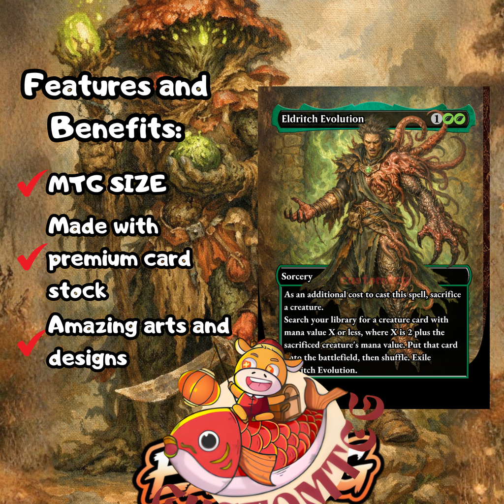 Slimefoot and Squee Custom Commander Deck — Saproling Sacrifice and Reanimation | Jund | Fantasy Art Proxy Deck