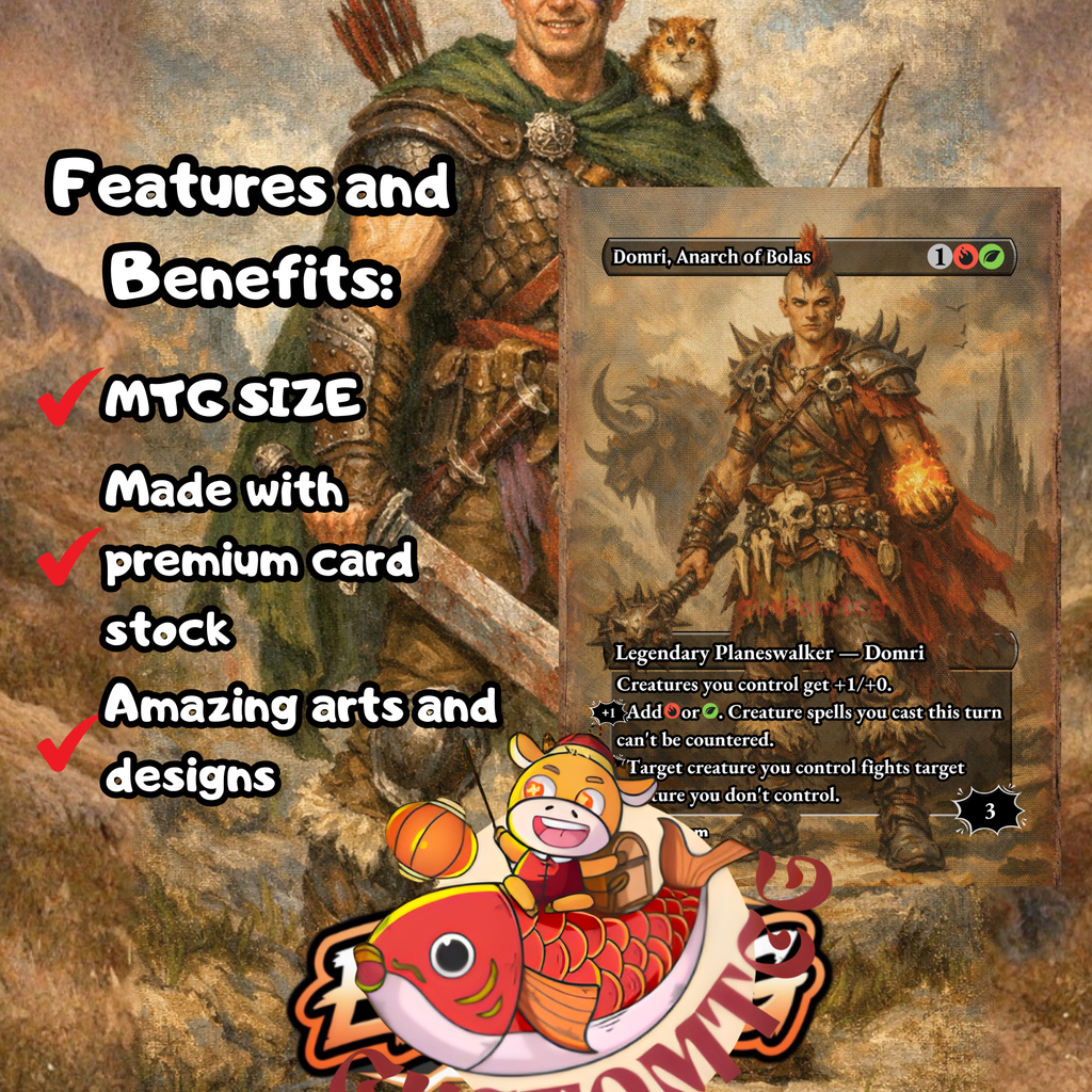 Minsc and Boo, Timeless Heroes Custom Commander Deck — Big Creatures and Ramp | Gruul | Fantasy Art Proxy Deck
