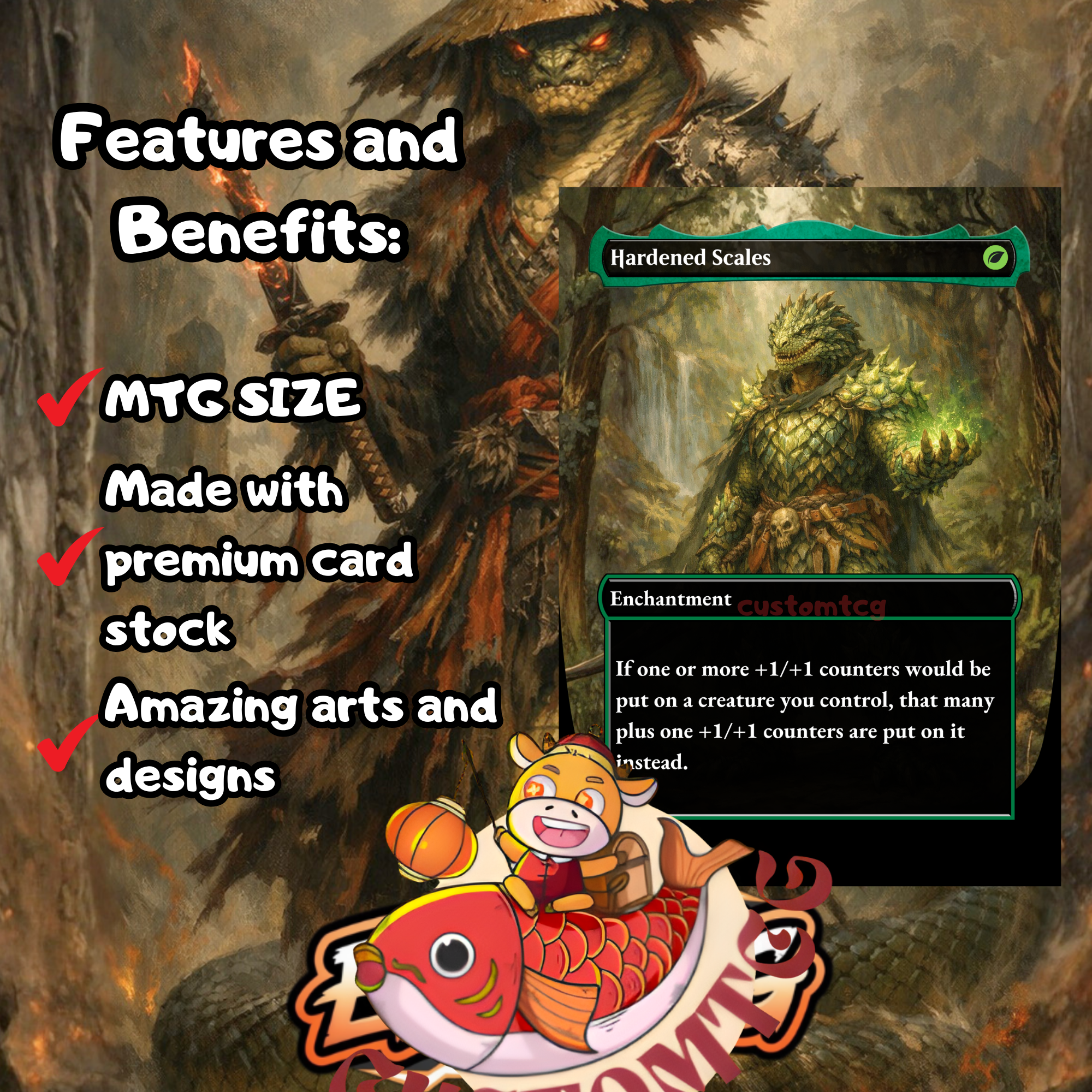 Chishiro the Shattered Blade Custom Commander Deck – 100 Cards + Tokens | +1/+1 Counters & Equipment | Fantasy Art | Unique Card Designs