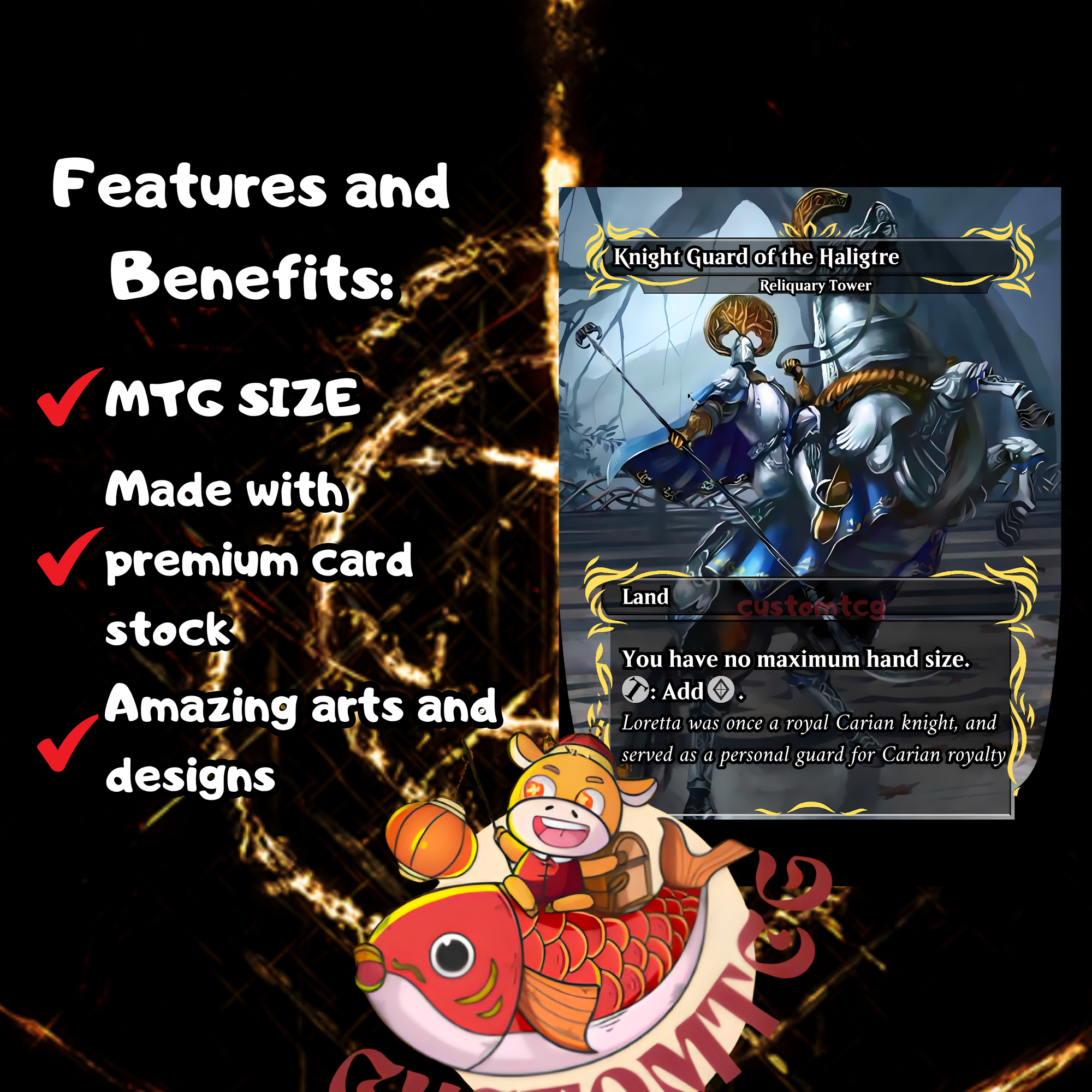 Ranni Custom Commander Deck — Remastered Edition | Moonlit Magic | Fantasy Art Proxy Deck