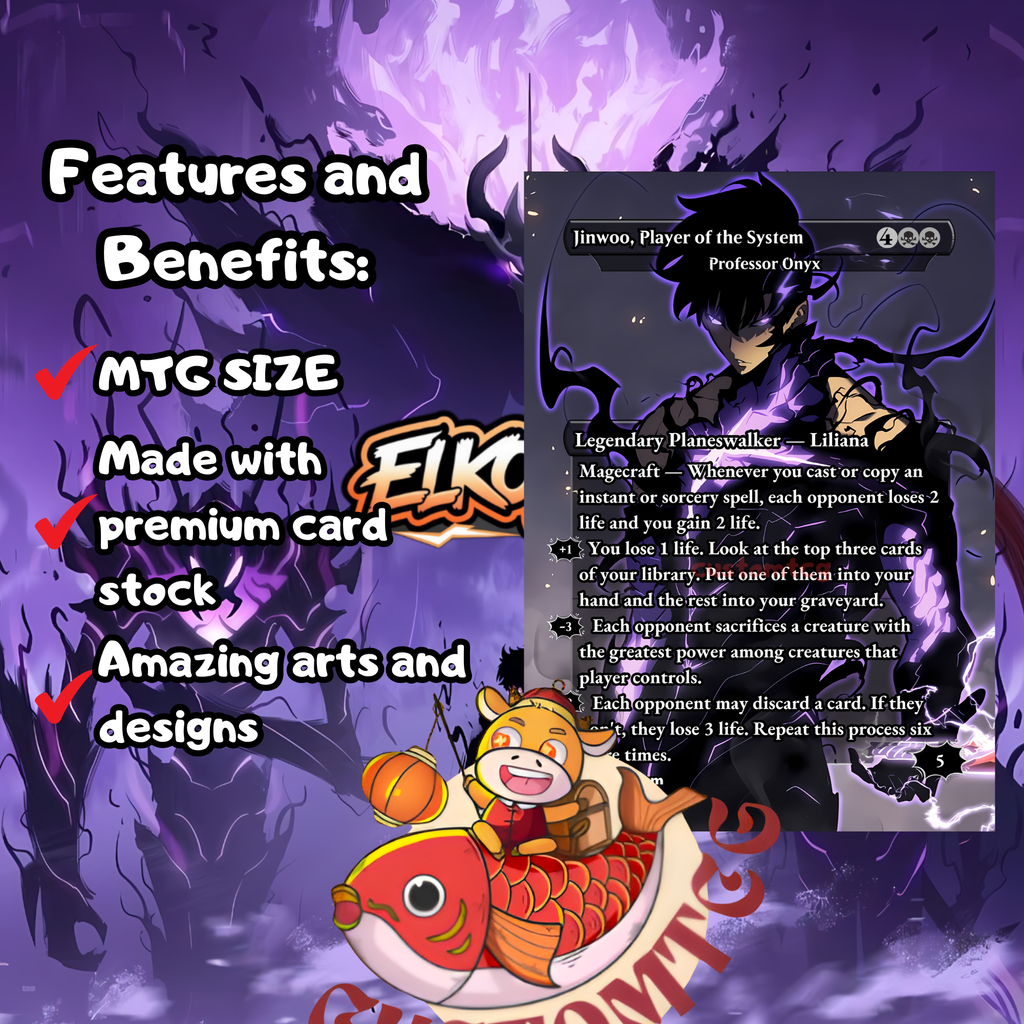 Solo Leveling Custom Commander Deck — Shadow Monarch Edition | Sung Jin-Woo | Anime Proxy Deck