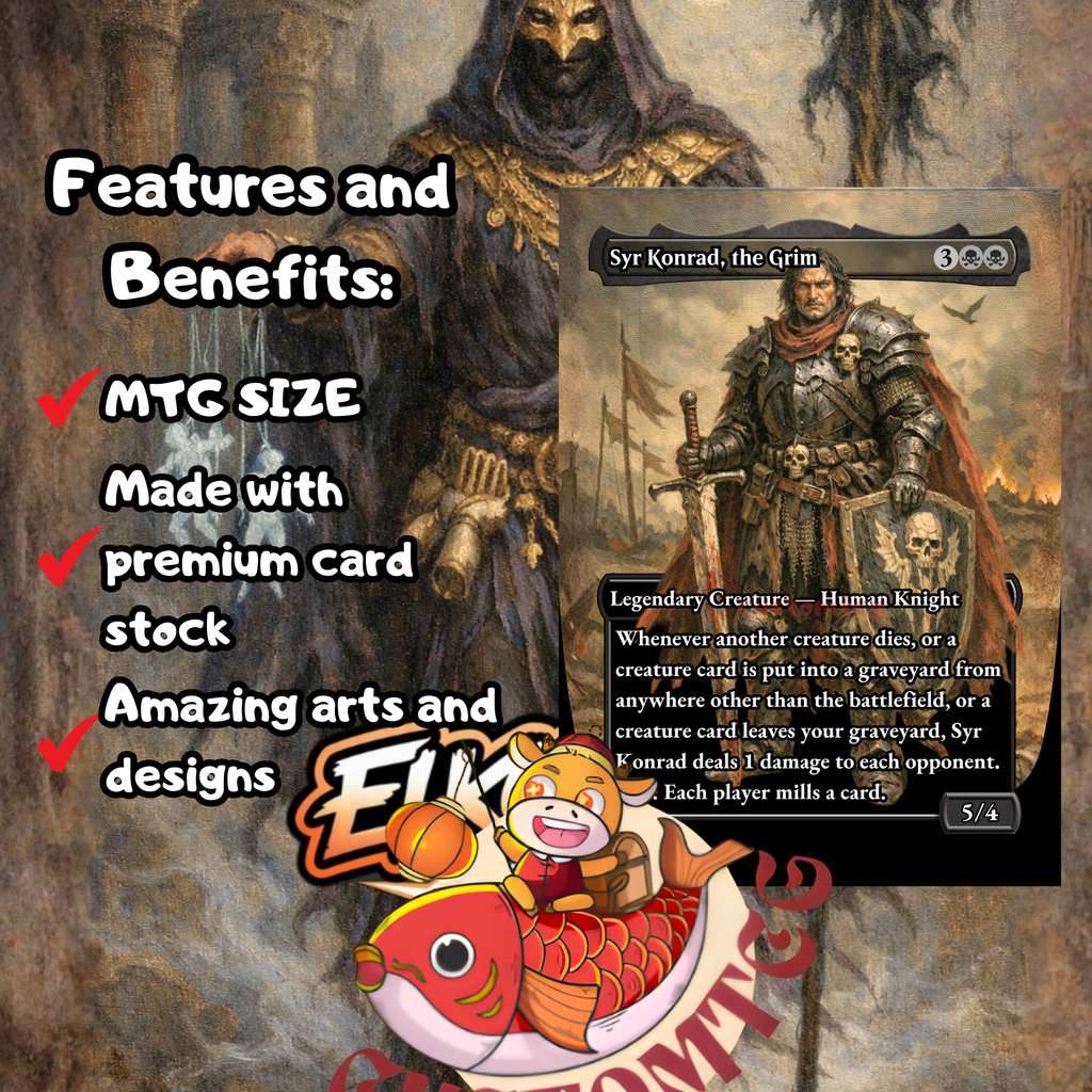 Phenax, God of Deception Custom Commander Deck — Mill and Control | Dimir | Fantasy Art Proxy Deck