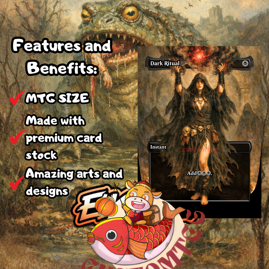 The Gitrog Monster Custom Commander Deck — Lands & Sacrifice | Golgari | Fantasy Art Proxy Deck