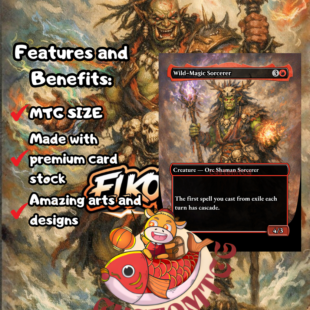 Yidris, Maelstrom Wielder Custom Commander Deck — Cascade Chaos | 4-Color | Fantasy Art Proxy Deck