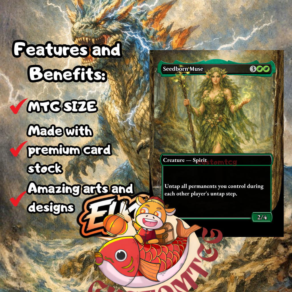 Kalamax, the Stormsire Custom Commander Deck — Instant Copy and Spell Storm | Temur | Fantasy Art Proxy Deck