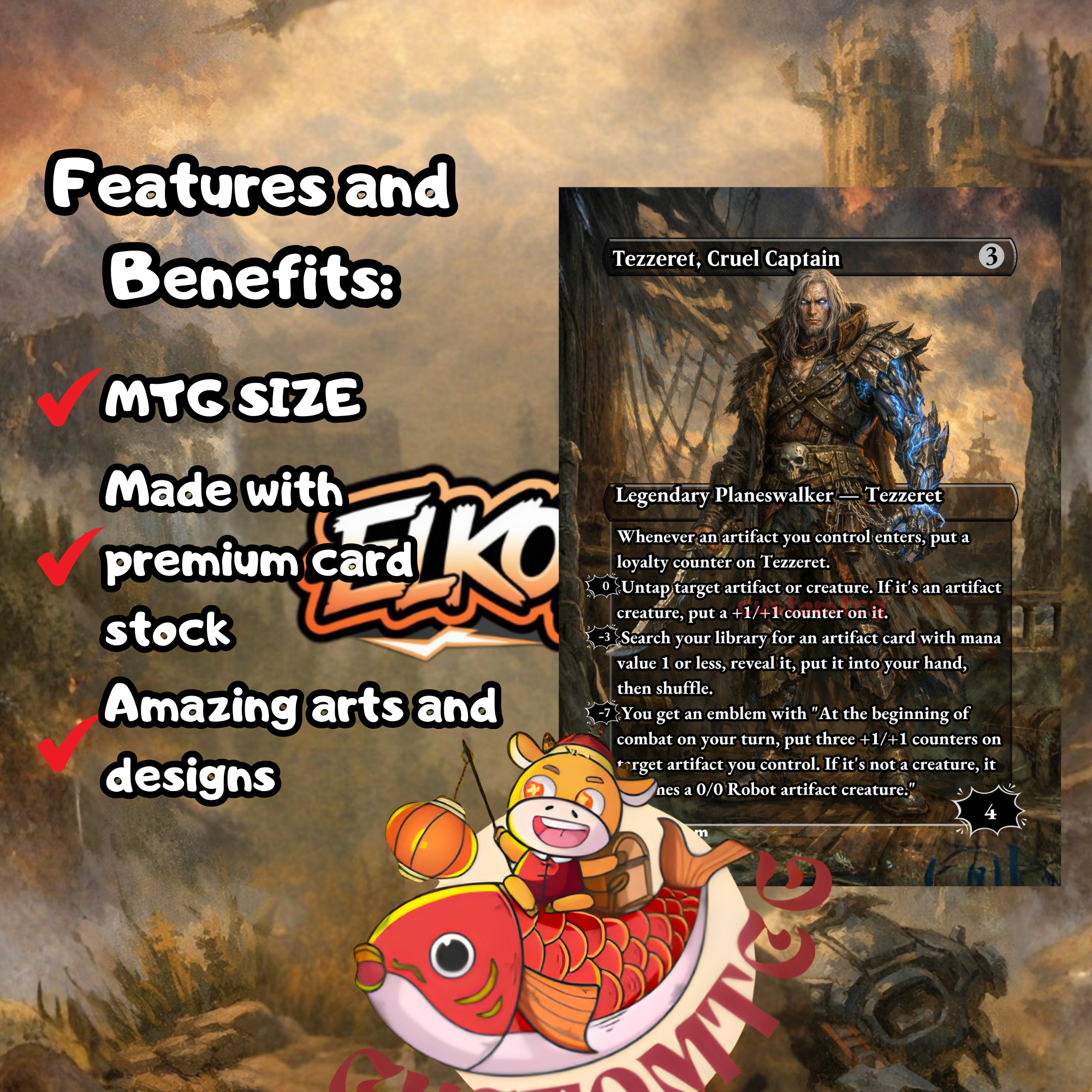 Aloy Savior of Meridian Commander Deck | 100 Custom Cards + Tokens | Sci-Fi Fantasy Art | Simic Artifact Discover
