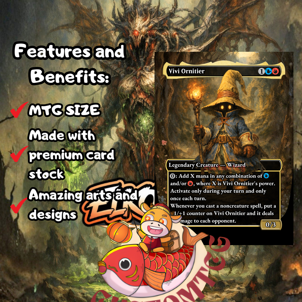 Ovika, Enigma Goliath Commander Deck – 100 Custom Cards + Tokens | Goblin Storm | Spell Slinger | Dark Fantasy Art | Free Shipping