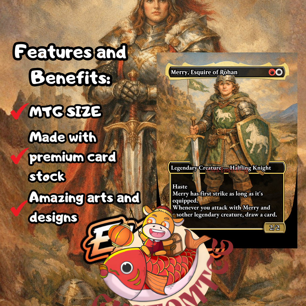 Syr Gwyn, Hero of Ashvale Custom Commander Deck — Knights & Equipment | Mardu | Fantasy Art Proxy Deck