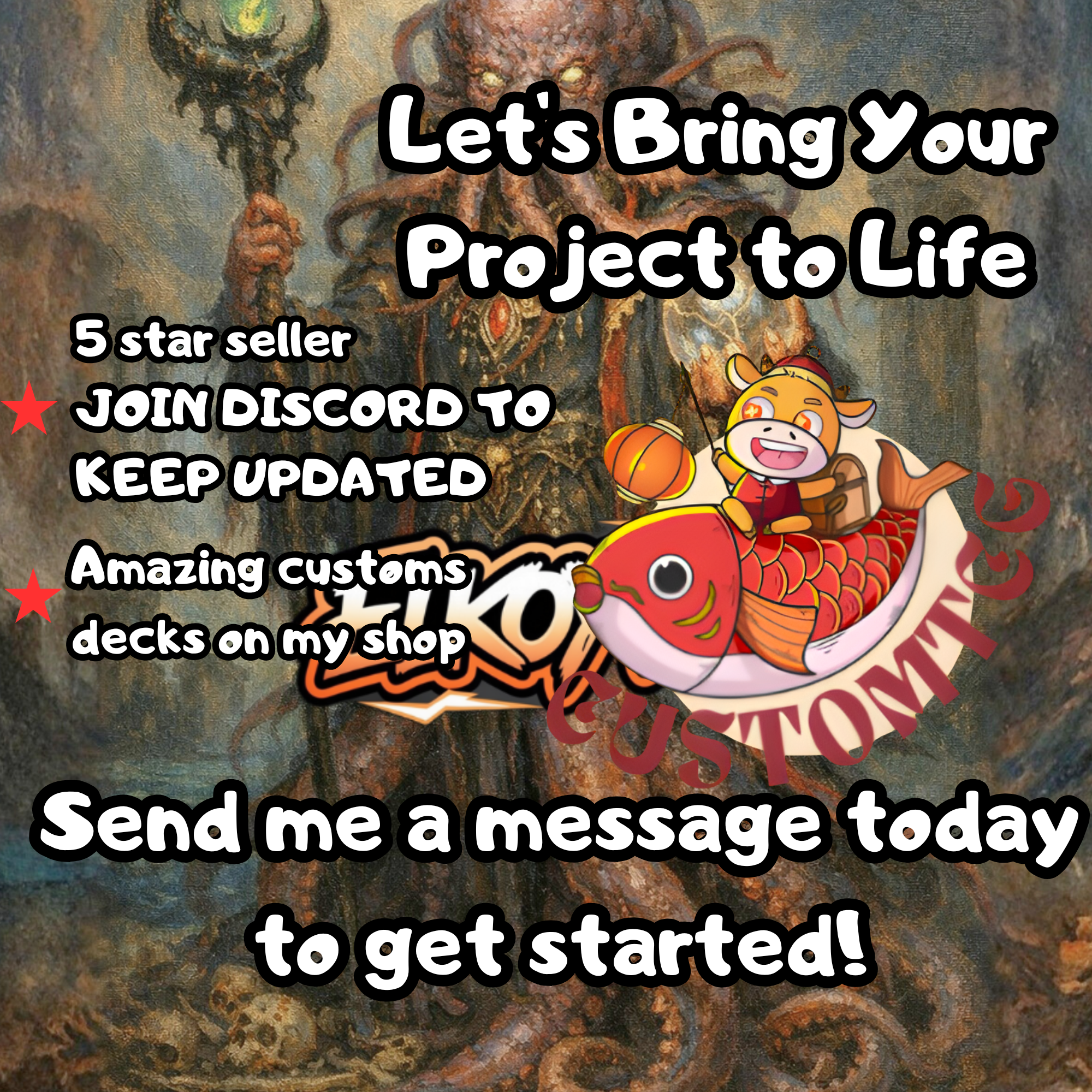 Queza, Augur of Agonies Custom Commander Deck — Life Drain and Draw | Esper | Fantasy Art Proxy Deck