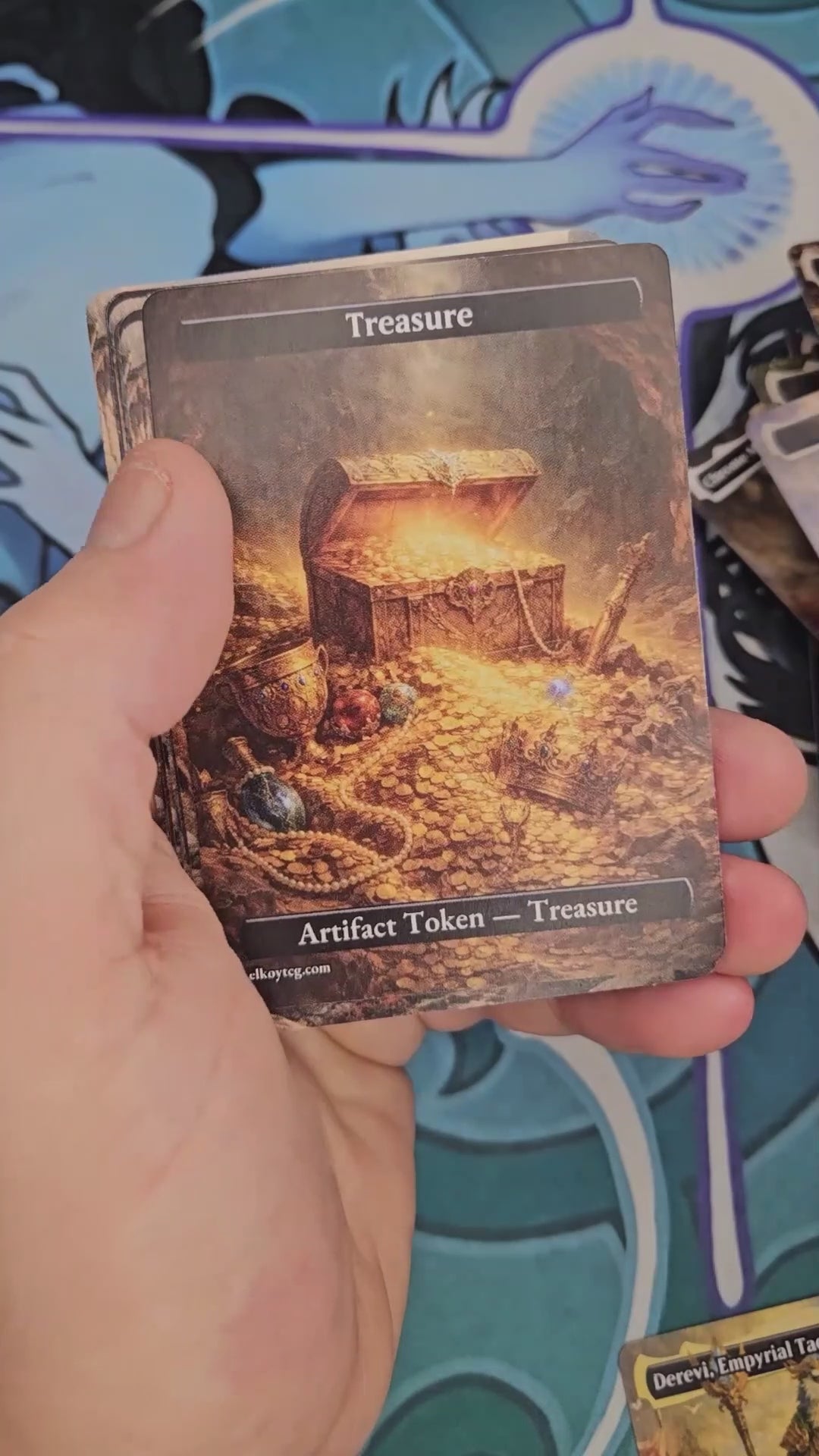 Token Set 25 — Fantasy Warrior & Treasure Custom Token Pack FOR MTG  (108 Cards)