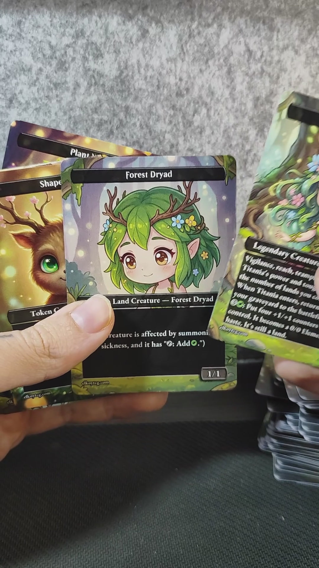 Token Set 57 — Enchanted Forest Chibi Custom Token Pack for MTG (108 Cards)