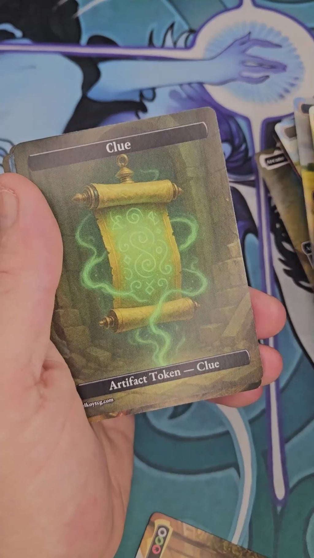 Token Set 77 – 108 MTG Tokens (Poison, Food, Treasure, Clue, Wolf, Spirit & More)