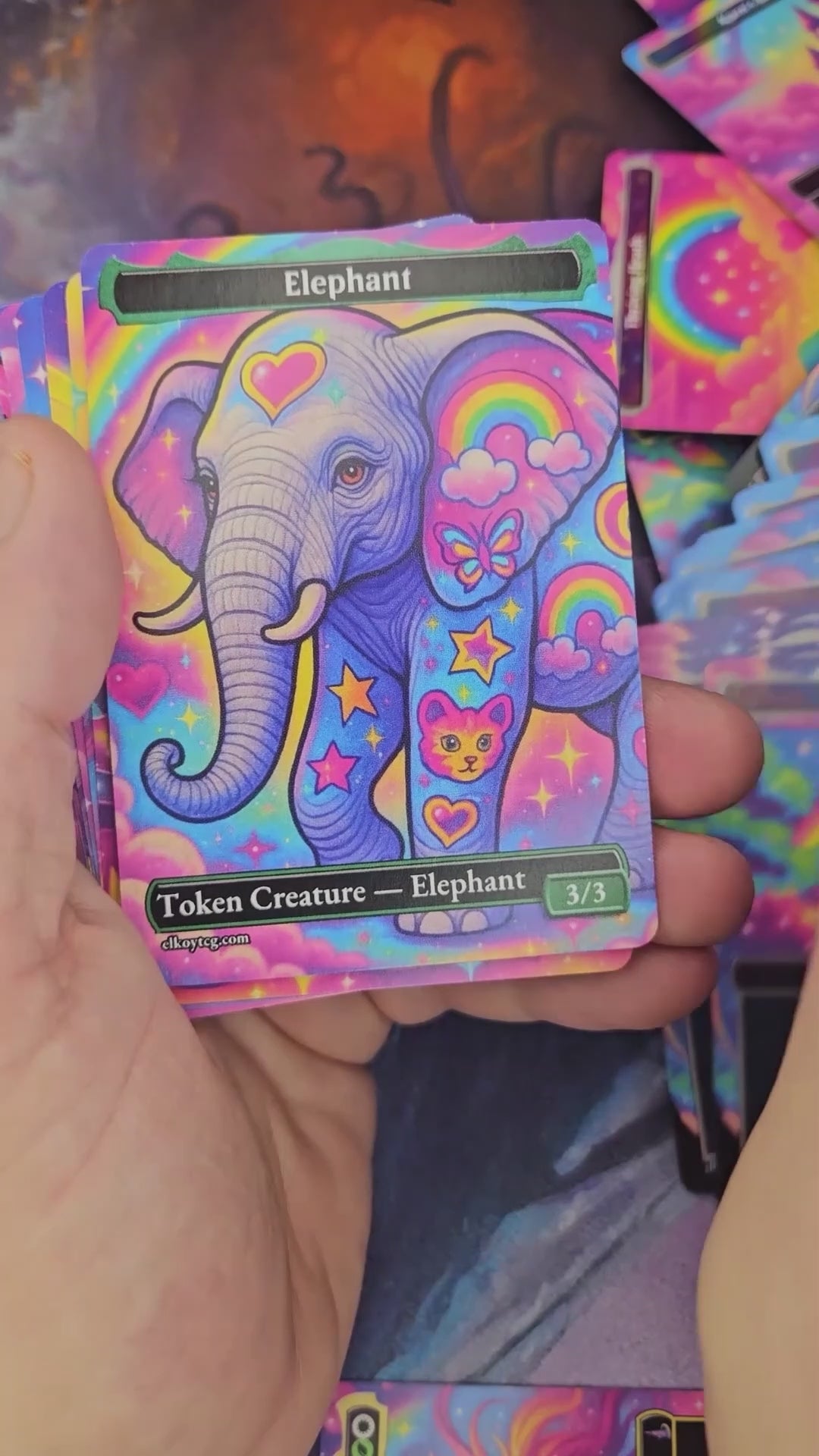 Token Set 59 — Rainbow Unicorn Dreams Custom Token Pack for MTG (108 Cards)