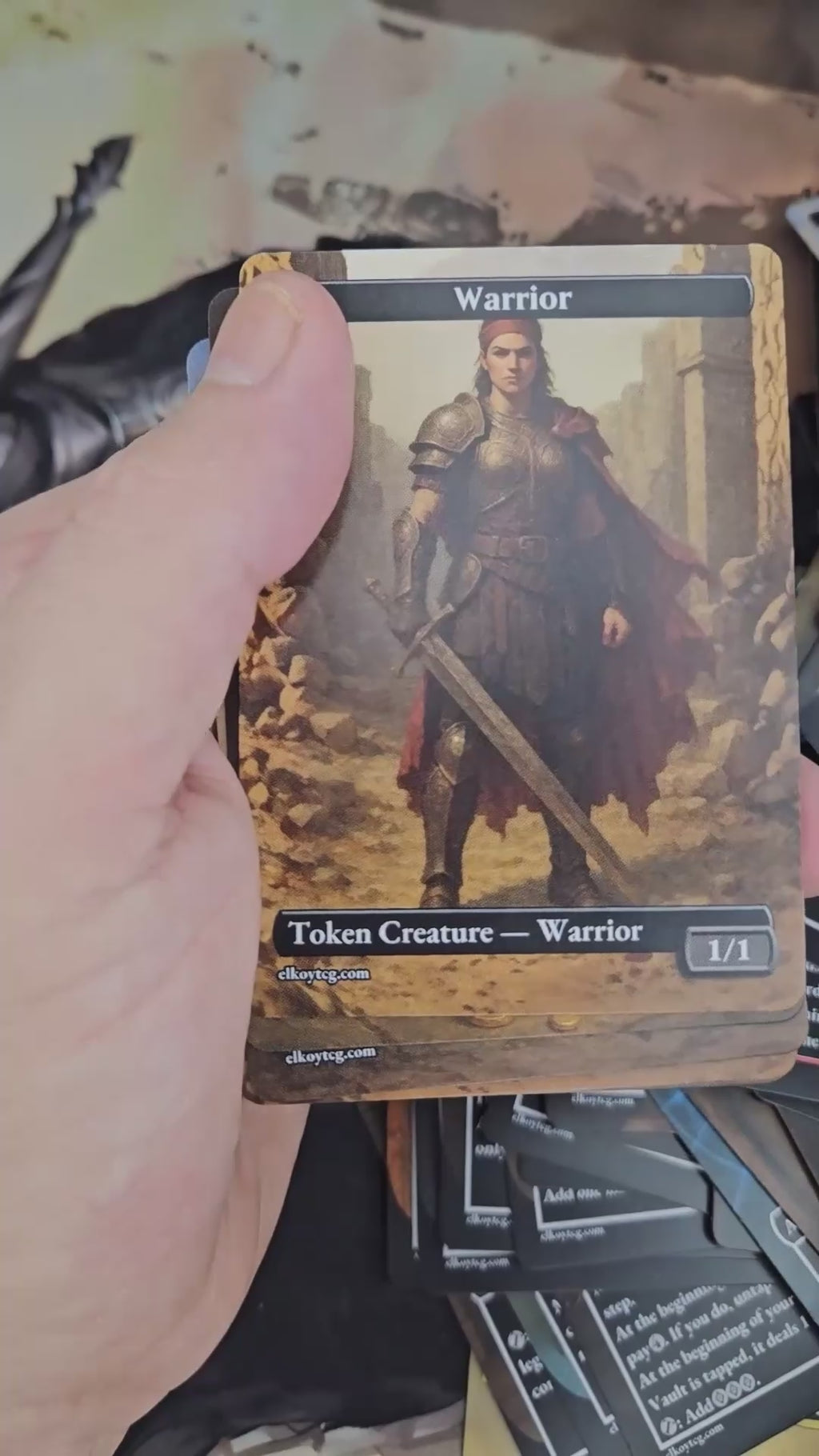 Token Set 79 – 108 Tokens for MTG  (Warrior, Eldrazi Spawn, Treasure, Construct, Tezzeret Emblem)